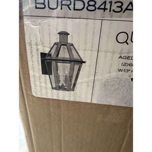 Quoizel Burdett 2-Light Aged Copper Outdoor Wall Lantern